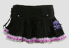 Ribbin purple punk mini skirt