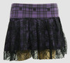 Scotch purple punk mini skirt