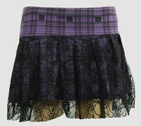 Scotch purple punk mini skirt