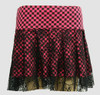 Check pink punk mini skirt