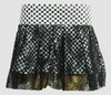 Check white punk mini skirt