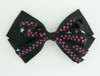 Plain star black-purple big hair clips piece