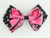Star mix black-pink big hair clips piece