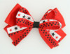 Plain star red big hair clips piece