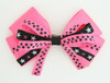 Plain star pink big hair clips piece