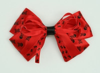 Skull Red Big Hair Clips Piece