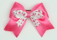 Star D pink / white-pink star cute clean