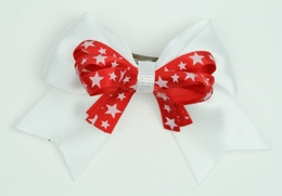Star white / red-white star cute clean