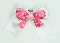 Star white / D pink-white star cute slean