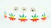 Marijuana white rasta small stripes & checker