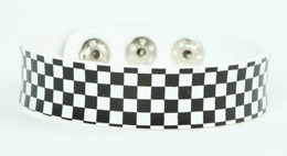 Check black-white small stripes & checker