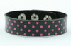 Dot black-pink small stripes & checker