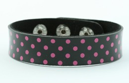 Dot black-pink small stripes & checker
