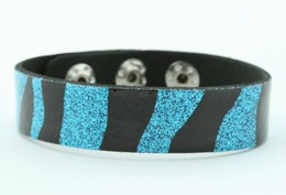 Zebra blue G small stripes & checker