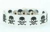 Skull bone transparent small stripes & checker