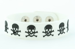 SRU skull bone white-black small stripes & checker