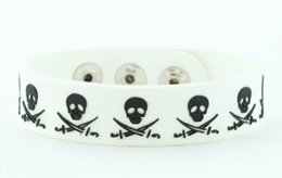 Skull sword white-black small stripes & checker