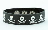 Skull sword black-white small stripes & checker