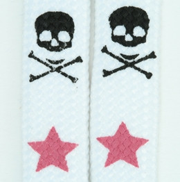 Skull star white-pink skull color skull