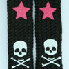 Skull star black-pink skull color skull