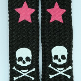 Skull star black-pink skull color skull
