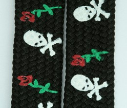 Skull rose black-white skull color skull