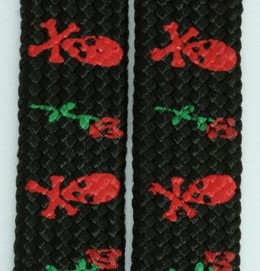 Skull rose black-red skull color skull