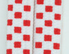 Check white-red S check shoelace