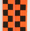 Check orange L check shoelace