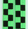 Check green L check shoelace