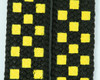 Check yellow S check shoelace