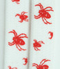 Spider white-red animal shoelace