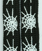 Spiderweb lines black-white animal shoelace