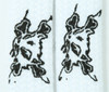 Bone white animal shoelace