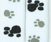 Steps white-grey-black animal shoelace