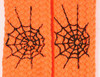 Spiderweb lines orange animal shoelace