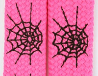Spiderweb lines pink animal shoelace