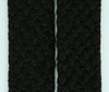 Plain black mix shoelace