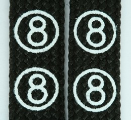 Ball black mix shoelace