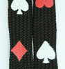 Poker black mix shoelace