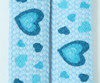 Heart blue mix shoelace