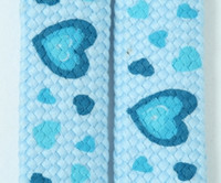 Heart blue mix shoelace