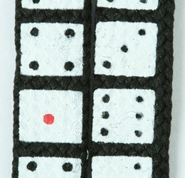 Dice black mix shoelace