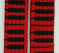 Piano red mix shoelace