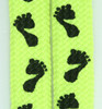 Feet yellow mix shoelace