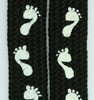 Feet black mix shoelace