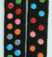 Dot color S mix shoelace