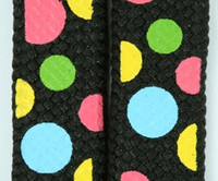 Dot color L mix shoelace