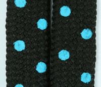 Dot black-blue mix shoelace