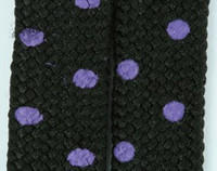 Dot black-purple mix shoelace